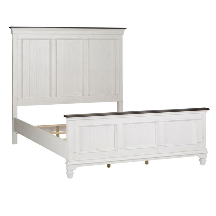 Liberty Furniture Allyson Park Full Panel Bed in Wirebrushed White