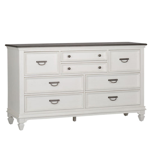 Allyson Park Drawer Dresser in Wirebrushed White - Red Gate Home Furnishings (Ball Ground, GA)