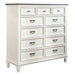 Allyson Park 11 Drawer Chesser in Wirebrushed White image