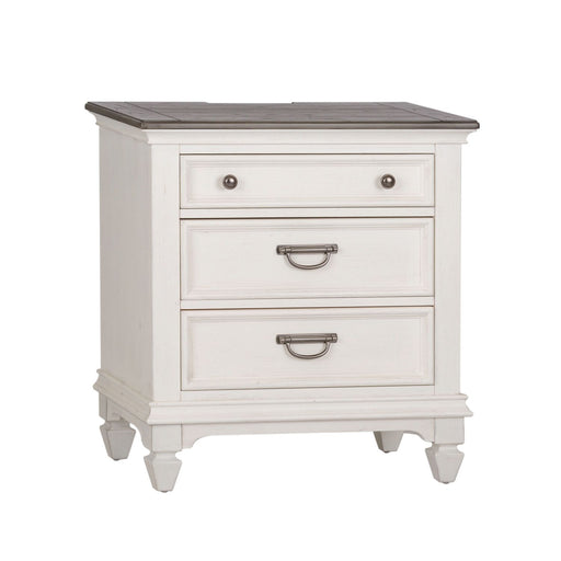 Allyson Park Nightstand in Wirebrushed White - Red Gate Home Furnishings (Ball Ground, GA)