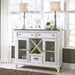 Allyson Park Buffet in White with Charcoal image