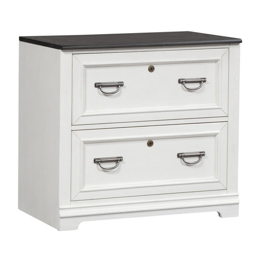Allyson Park Bunching Lateral File Cabinet in Wirebrushed White - Red Gate Home Furnishings (Ball Ground, GA)