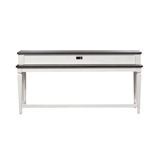 Allyson Park Console Bar Table in Wirebrushed White - Red Gate Home Furnishings (Ball Ground, GA)