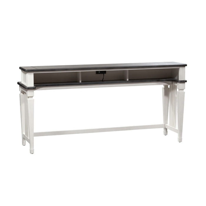 Allyson Park Console Bar Table in Wirebrushed White image