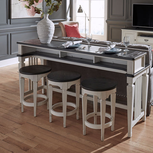 Allyson Park Console Stool in Wirebrushed White - Red Gate Home Furnishings (Ball Ground, GA)