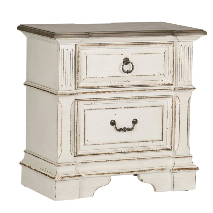 Abbey Park Uph Sleigh Bed, Dresser & Mirror, Chest, Night Stand image