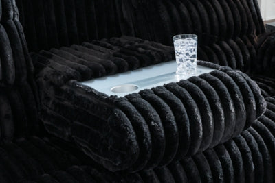 Rhine Falls Power Reclining Sofa with Drop Down Table - Red Gate Home Furnishings (Ball Ground, GA)