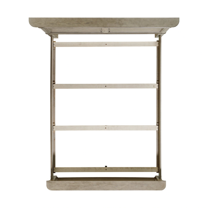 Whit-Ash Bedroom Set with 2 Nightstands in Light Grey