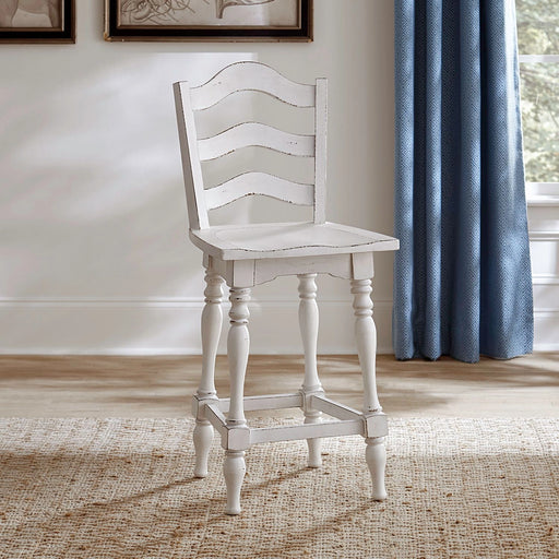 Magnolia Manor Ladderback Swivel Counter Height Chair image