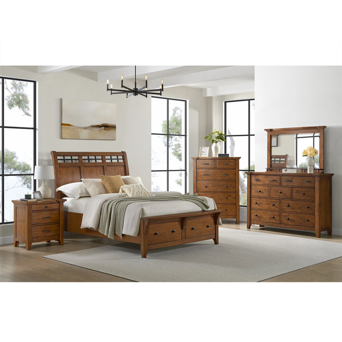 Gage 6-Drawer Chest in Chestnut