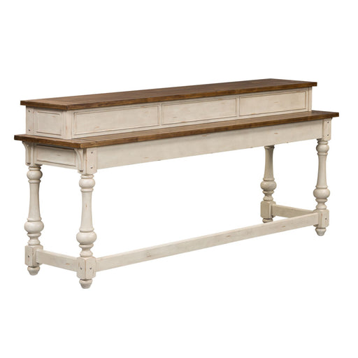 Morgan Creek 4 Piece Console Set (1-Console 3-Stools) - Red Gate Home Furnishings (Ball Ground, GA)