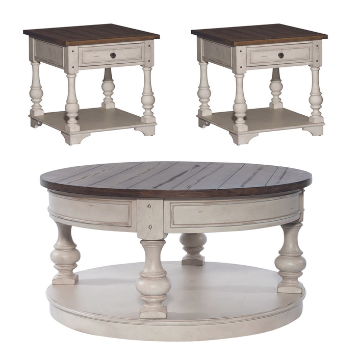 Morgan Creek Opt 3 Piece Set (1-Cocktail 2-End Tables) - Red Gate Home Furnishings (Ball Ground, GA)