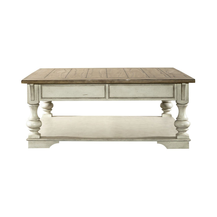 Morgan Creek Cocktail Table in Antique White image