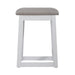 Liberty Furniture Palmetto Heights Upholstered Swivel Stool in Shell White & Driftwood image