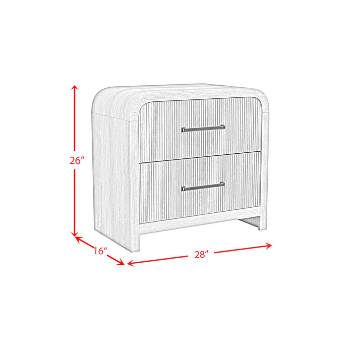 Ridgemont 2-Drawer Nightstand with USB