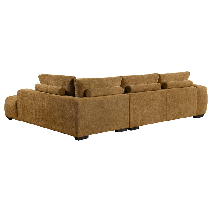 Camacho Upholstered Sectional Sofa with Ottoman Set