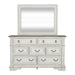 Abbey Park King California Panel Bed, Dresser & Mirror image