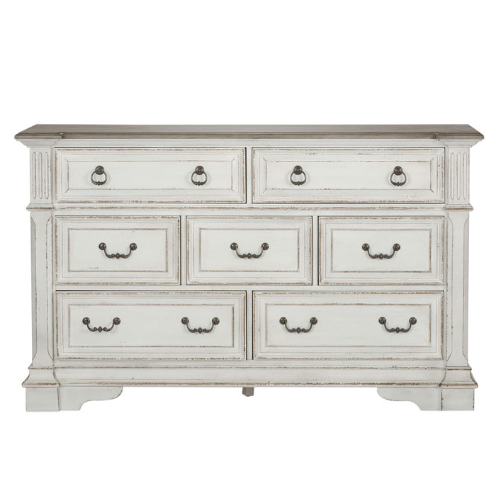 Abbey Park Drawer Dresser in Antique White - Red Gate Home Furnishings (Ball Ground, GA)