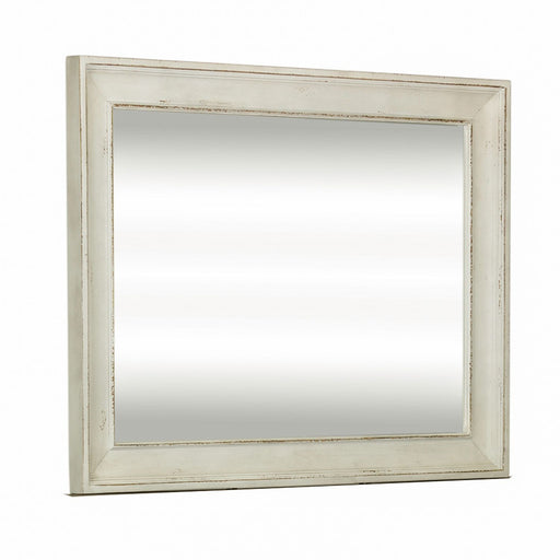 Abbey Park Mirror in Antique White - Red Gate Home Furnishings (Ball Ground, GA)