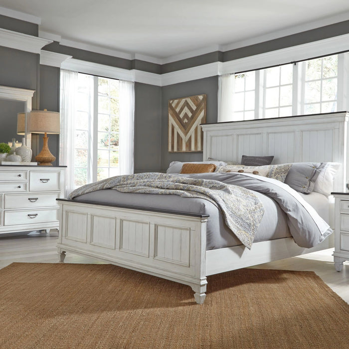 Allyson Park King California Panel Bed, Dresser & Mirror image