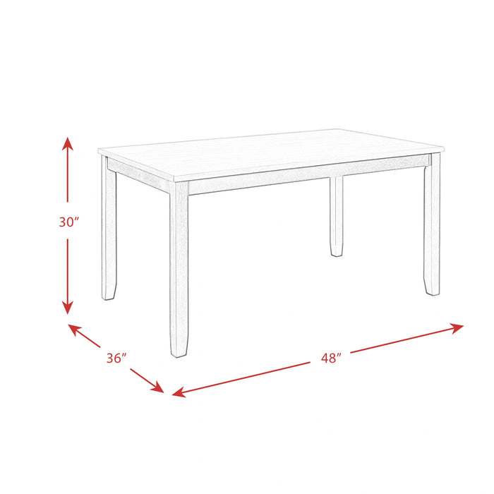 Martin 5 pc Dining Set (Black Base)