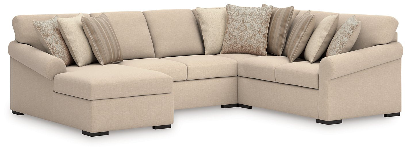 LadyMae Sectional with Chaise - Red Gate Home Furnishings (Ball Ground, GA)