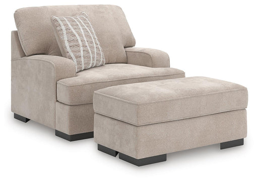 High Profile Chair & Ottoman Living Room Set - Red Gate Home Furnishings (Ball Ground, GA)