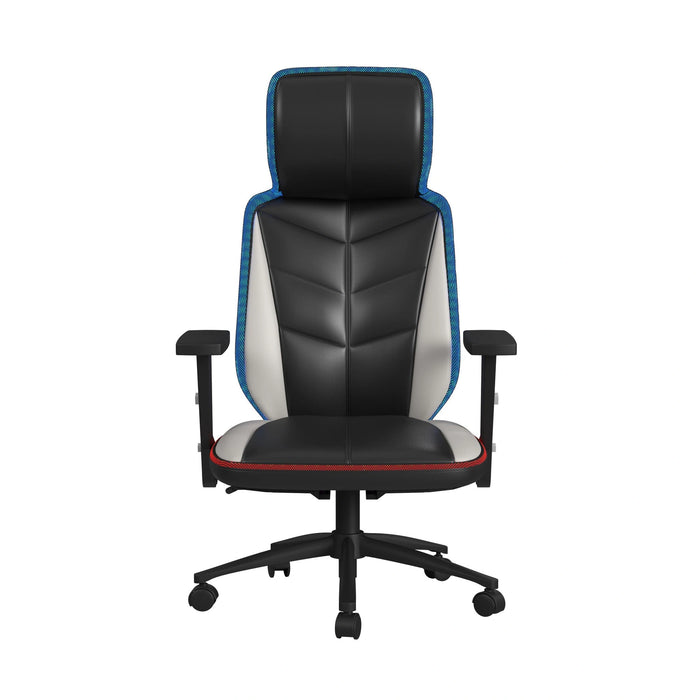 Rollins Gaming Chair with LED and Speaker in Black and Khaki - 3A Packing