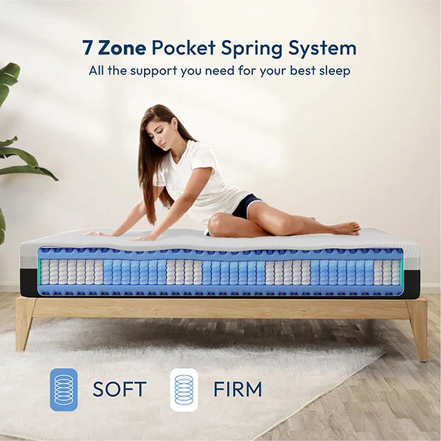 Verbena 12" Cal.King Hybrid Pocket Coil Mattress