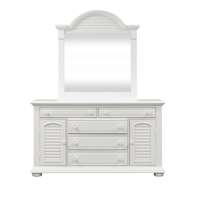 Summer House I King Panel Bed, Dresser & Mirror