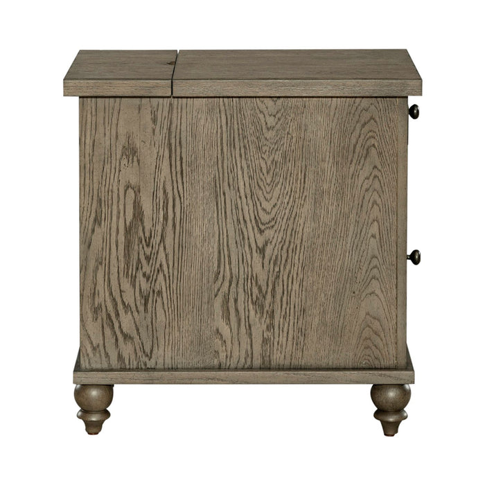 Americana Farmhouse Chair Side Table in Dusty Taupe image