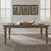 Americana Farmhouse Rectangular Leg Table in Dusty Taupe & Black image