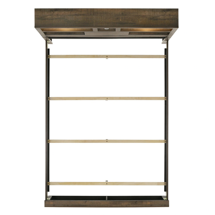 Bailey Bookcase Panel Bedroom Set with 2 Nightstands