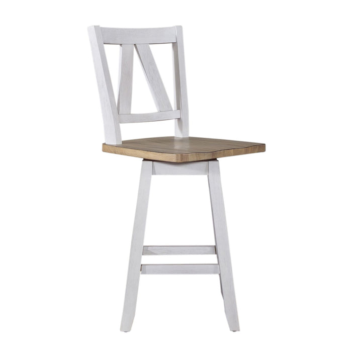Lindsey Farm Counter Height Swivel Chair (RTA)