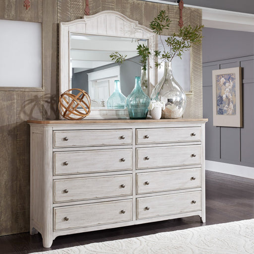 Farmhouse Reimagined King Poster Bed, Dresser & Mirror, Chest, Night Stand - Red Gate Home Furnishings (Ball Ground, GA)