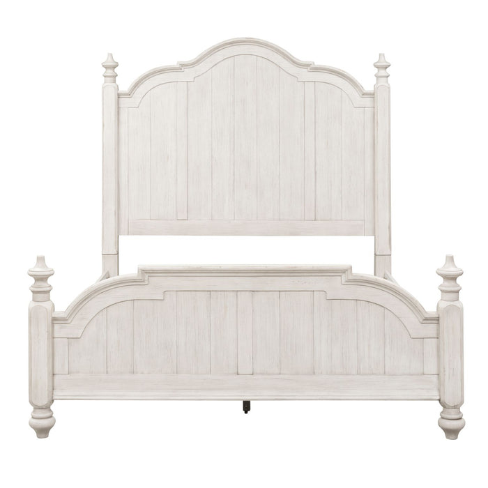 Farmhouse Reimagined Queen Poster Bed, Dresser & Mirror, Chest, Night Stand - Red Gate Home Furnishings (Ball Ground, GA)