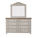 Farmhouse Reimagined Queen Poster Bed, Dresser & Mirror, Chest, Night Stand - Red Gate Home Furnishings (Ball Ground, GA)