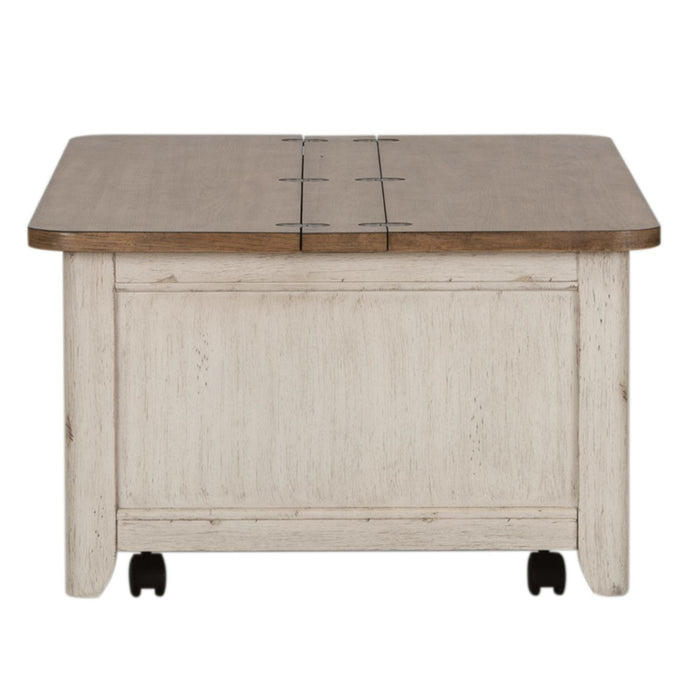 Farmhouse Reimagined Storage Trunk in Antique White