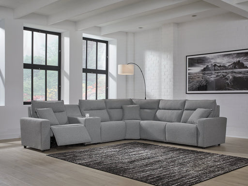 Modmax Reclining Sectional with Console - Red Gate Home Furnishings (Ball Ground, GA)