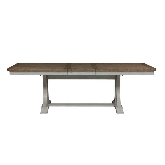 Farmhouse Reimagined Opt Trestle Table Set image