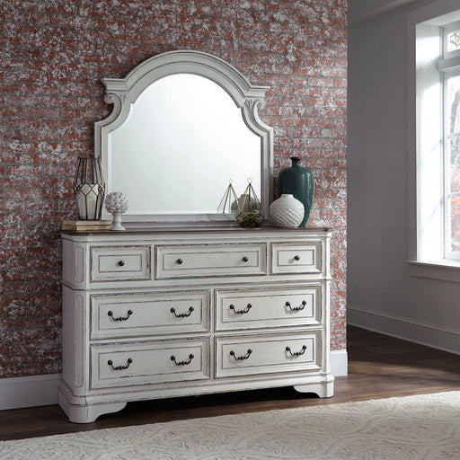 Magnolia Manor Panel Bed, Dresser & Mirror image