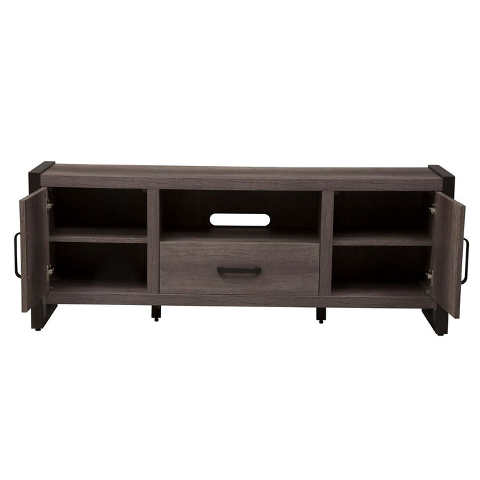 Liberty Farmhouse Tanners Creek Entertainment TV Stand in Greystone