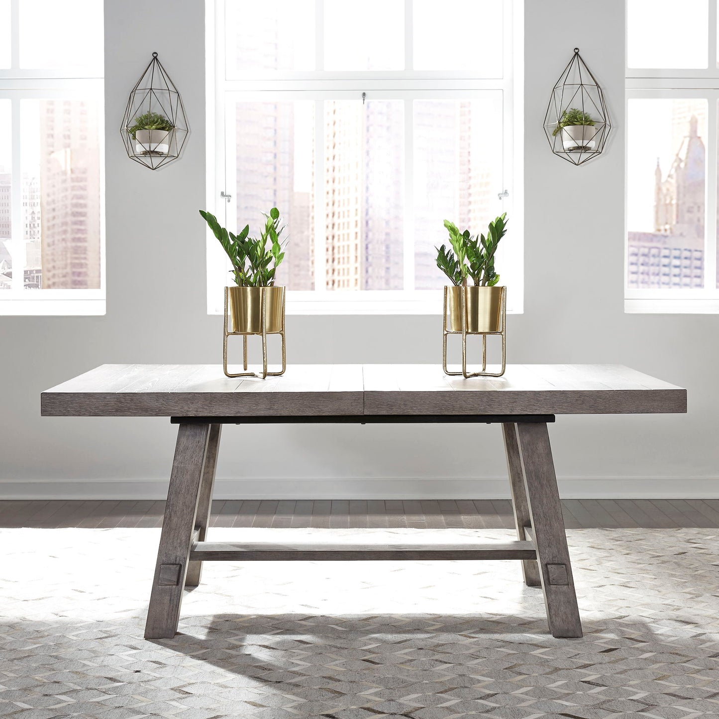 Modern Farmhouse - Trestle Dining Table Set