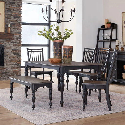 Magnolia Manor Opt 6 Piece Leg Table Set image
