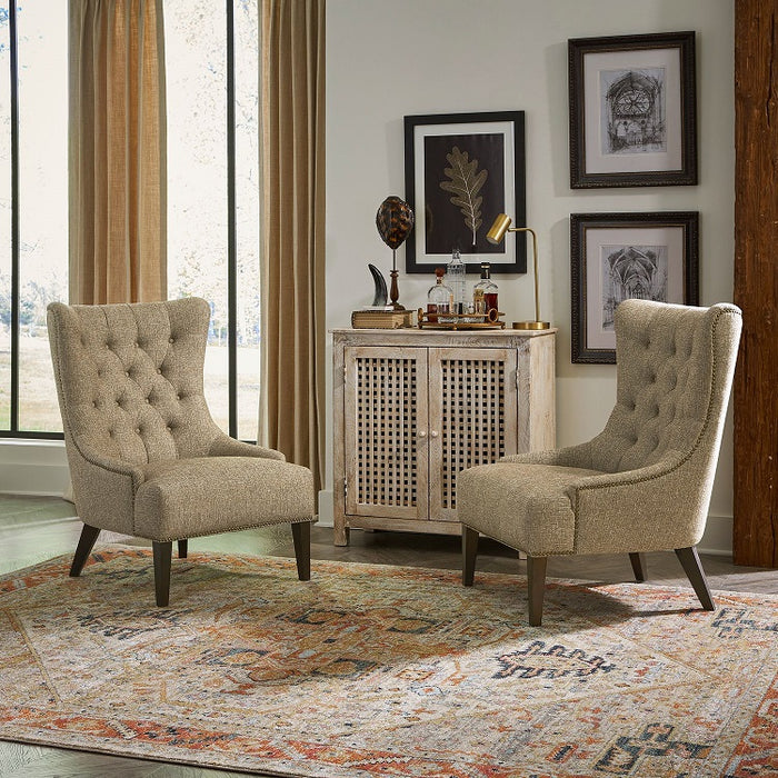 Liberty Furniture Garrison Upholstered Accent Chair in Cocoa