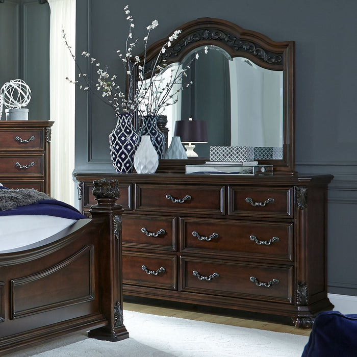Messina Estates Queen Poster Bed, Dresser & Mirror, Chest, Night Stand