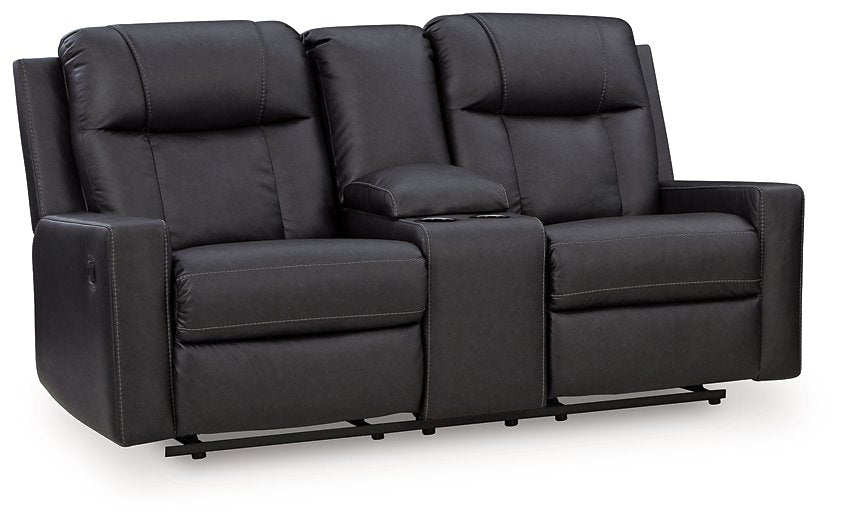 Mackmenville Reclining Loveseat with Console - Red Gate Home Furnishings (Ball Ground, GA)