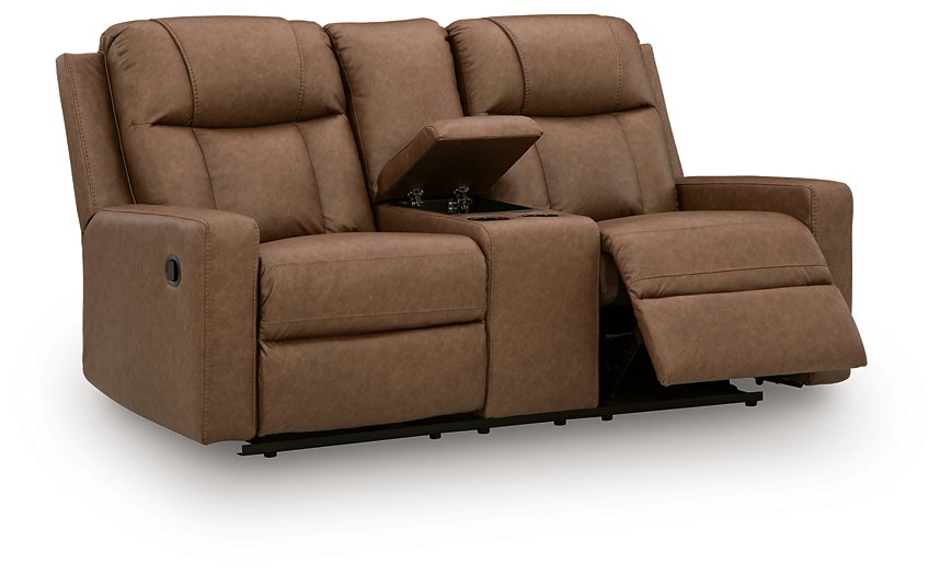 Mackmenville Reclining Loveseat with Console - Red Gate Home Furnishings (Ball Ground, GA)