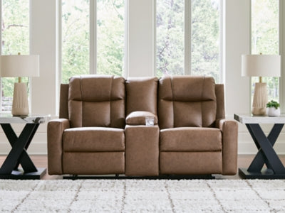 Mackmenville Reclining Loveseat with Console - Red Gate Home Furnishings (Ball Ground, GA)