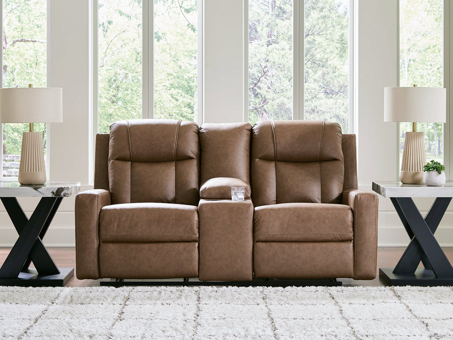 Mackmenville Reclining Loveseat with Console - Red Gate Home Furnishings (Ball Ground, GA)
